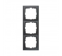 Рамка 3 поста Berker S.1 антрацит 10139949