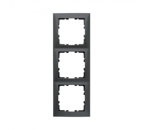 Рамка 3 поста Berker S.1 антрацит 10139949 Рамка 3 поста Berker S.1 антрацит 10139949