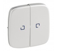 Legrand Valena ALLURE Клавіша вимикача 2-клавішного з підсвіткою Жемчуг 755229