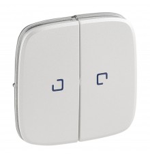 Legrand Valena ALLURE Клавіша вимикача 2-клавішного з підсвіткою Жемчуг 755229