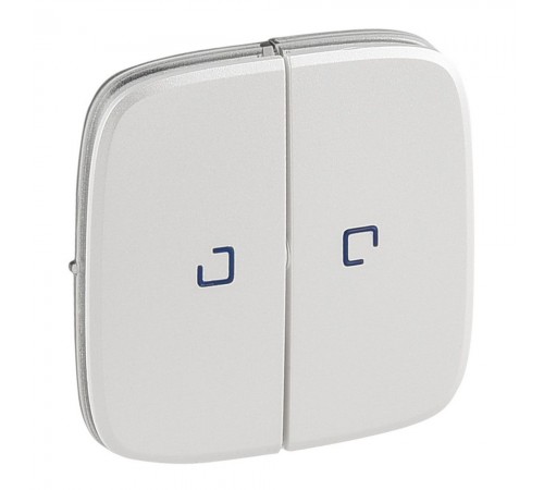Legrand Valena ALLURE Клавіша вимикача 2-клавішного з підсвіткою Жемчуг 755229