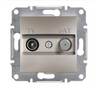 Schneider ASFORA РОЗЕТКА TV-SAT КІНЦЕВА бронза EPH3400169