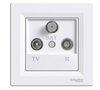 Schneider ASFORA РОЗЕТКА TV-R-SAT ПРОХ 4дБ білий EPH3500221