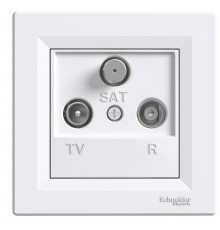 Schneider ASFORA РОЗЕТКА TV-R-SAT ПРОХ 4дБ білий EPH3500221
