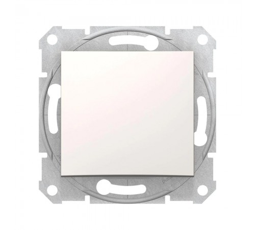 Вимикач Schneider Electric Sedna слонова кістка 1-клавішний внутрішній (C1) SDN0100123