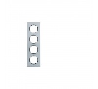 BERKER R.8 Рамка 4Х алюміній 10142674