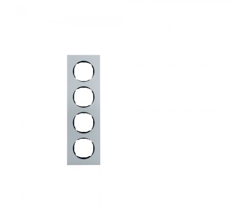 BERKER R.8 Рамка 4Х алюміній 10142674