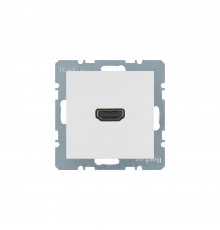 BERKER S.x/B.x механізм HDMI-розетка підключення сзаду під кутом 90град. пол.білий мат. 3315431909
