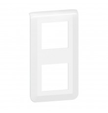Legrand MOSAIC NEW Рамка 2х2 модуля вертикальна колір Білий 277822L