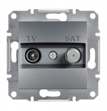 Schneider ASFORA РОЗЕТКА TV-SAT ПРОХ 4дБ сталь EPH3400262