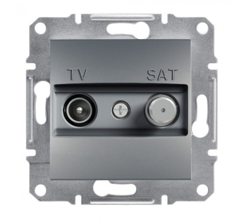 Schneider ASFORA РОЗЕТКА TV-SAT ПРОХ 4дБ сталь EPH3400262 Schneider ASFORA РОЗЕТКА TV-SAT ПРОХ 4дБ сталь EPH3400262