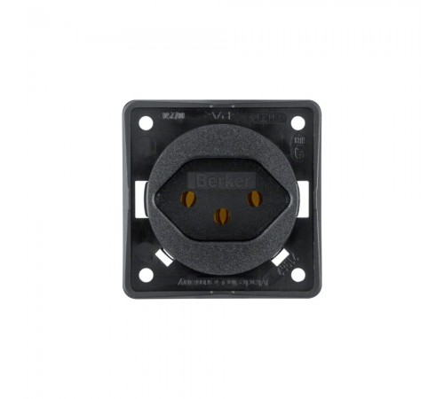 BERKER Integro механізм Розетка SWITZ type-13 10А/250В чорний 9624905