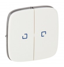 Legrand Valena ALLURE Клавіша вимикача 2-клавішного з підсвіткою Білий 755225