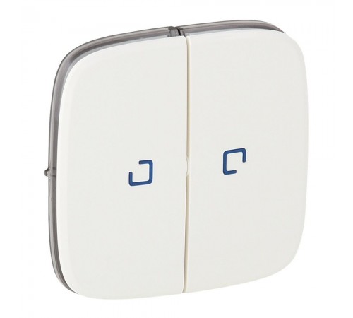 Legrand Valena ALLURE Клавіша вимикача 2-клавішного з підсвіткою Білий 755225