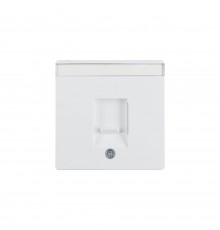 BERKER Q.х накладка для суппортів під модуль RJ12/RJ45 пол.білий 11706089