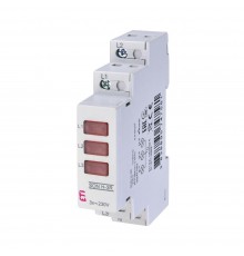 Трифазний LED-індикатор наявності напруги ETI SON H-3R червоний 2471552