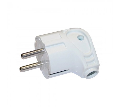 Вилка кутова PROFGROUP 16А-250V 50/60Hz біла 51108 Вилка кутова PROFGROUP 16А-250V 50/60Hz біла 51108