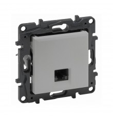 Розетка комп'ютерна Legrand Niloe Step RJ45 CAT5e UTP алюміній 863367