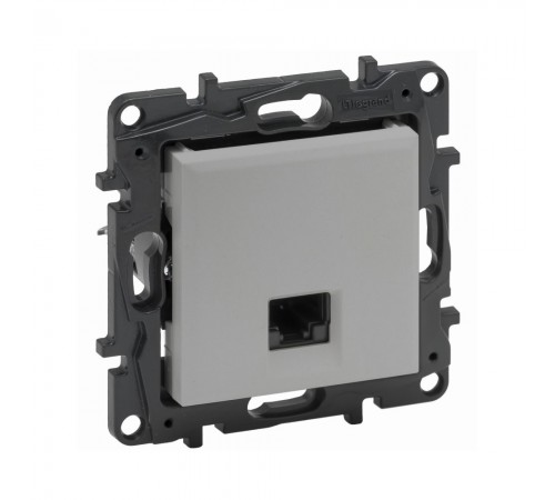 Розетка комп'ютерна Legrand Niloe Step RJ45 CAT5e UTP алюміній 863367