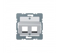 BERKER S.x/B.x накладка для модулів Modular Jacks "Krone" алюміній 14641404
