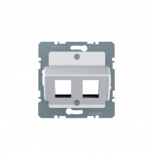 BERKER S.x/B.x накладка для модулів Modular Jacks "Krone" алюміній 14641404