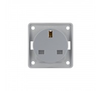 BERKER Integro механізм Розетка British Standard зах.контактів 13А/250В сірий 962622506
