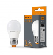 LED лампа VIDEX G45e 3.5W E27 4100K VL-G45e-35274