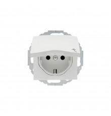 BERKER S.x/B.x механізм Розетка з з/к кришка зах.контактів 16А/250В пол.білий 47448989