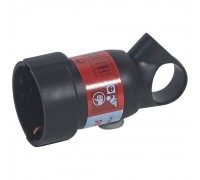 Розетка Legrand 2К+З чорна 050195