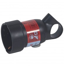 Розетка Legrand 2К+З чорна 050195