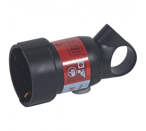 Розетка Legrand 2К+З чорна 050195 Розетка Legrand 2К+З чорна 050195