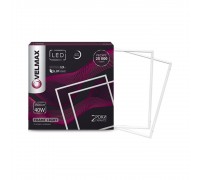 LED світильник Velmax квадратний рамка V-FRL 40W 6200K 3500Lm 25-22-14