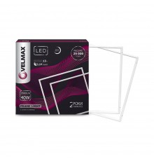 LED світильник Velmax квадратний рамка V-FRL 40W 6200K 3500Lm 25-22-14