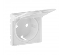 Накладка розетки Legrand Valena LIFE 2К+З з кришкою білий 754840