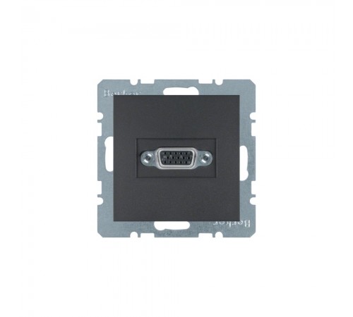 BERKER S.x/B.x механізм VGA-розетка з гвинтовими клемами антрацит 3315411606