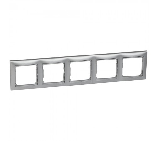 Legrand Valena Classic Рамка 5 постів Алюміній 770155