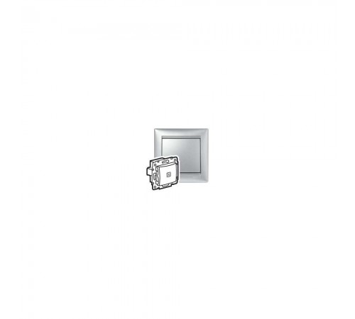 Legrand Valena Classic Вимикач з підсвіткою 10А алюміній 770110 Legrand Valena Classic Вимикач з підсвіткою 10А алюміній 770110