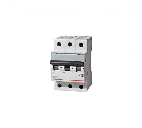 LEGRAND Автоматичний вимикач, 6kA, Tx3 C 32a 3п 6ka 404059
