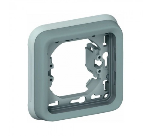 Рамка Legrand Plexo 1-постова з супортом IP65 IK07 колір Сіра 069681 Рамка Legrand Plexo 1-постова з супортом IP65 IK07 колір Сіра 069681