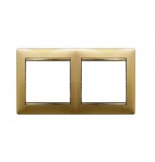 Рамка Legrand Valena Classic матове золото 2-кратна 770302