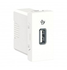 Розетка USB Schneider Electric Unica New 1 модуль білий NU342818