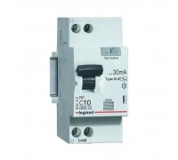 Диференційний автомат LEGRAND1П+Н C 10A 30mA AC
