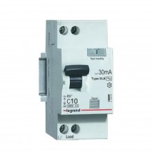 Диференційний автомат LEGRAND1П+Н C 10A 30mA AC
