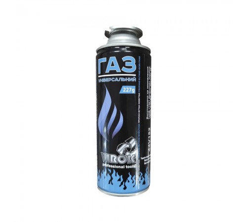 Балон газовий VIROK 1-разовий з цанговим з'єднанням 227g/392ml (E417) 44V152