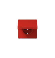 JUNG LSx-механізм SCHUKO®-розетка 16 A / 250 B ~ червоний LS1520BFKLRT