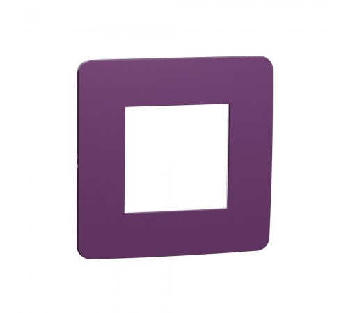 Schneider UNICA NEW Studio Color Рамка 1-а кратна Ліловий/білий NU280214 Schneider UNICA NEW Studio Color Рамка 1-а кратна Ліловий/білий NU280214