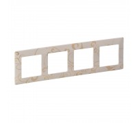 Legrand Valena LIFE Рамка 4 пости Ампір бежевий 754114