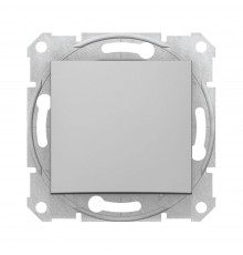 Вимикач Schneider Electric Sedna алюміній одноклавішний внутрішній перехресний SDN0500160