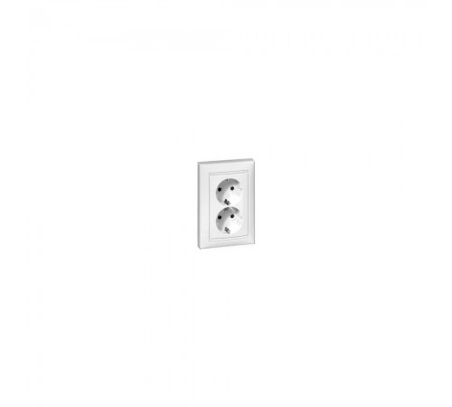 Розетка Legrand Valena Classic 2х2К+З білий 774400