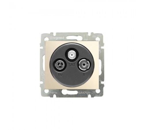 Legrand Valena Classic Розетка TV+R+SAT прохідна сл.кістка 774337
